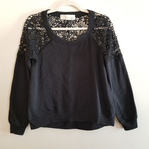 Lace sweatshirt